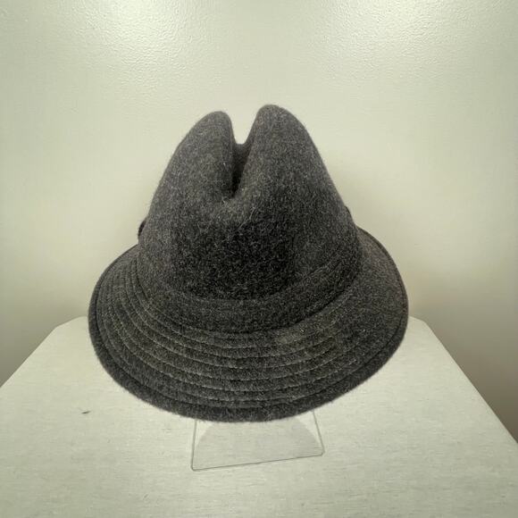 Luigi Baroni Dark Gray Men's Fedora Style Hat Made in Italy - Picture 4 of 10